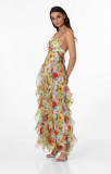 Women Elegant Off-Shoulder Maxi Evening Gown
