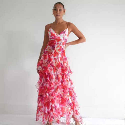 Women Elegant Off-Shoulder Maxi Evening Gown
