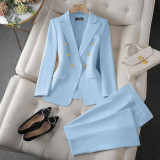 Chic Tailored Trousers Suit Set