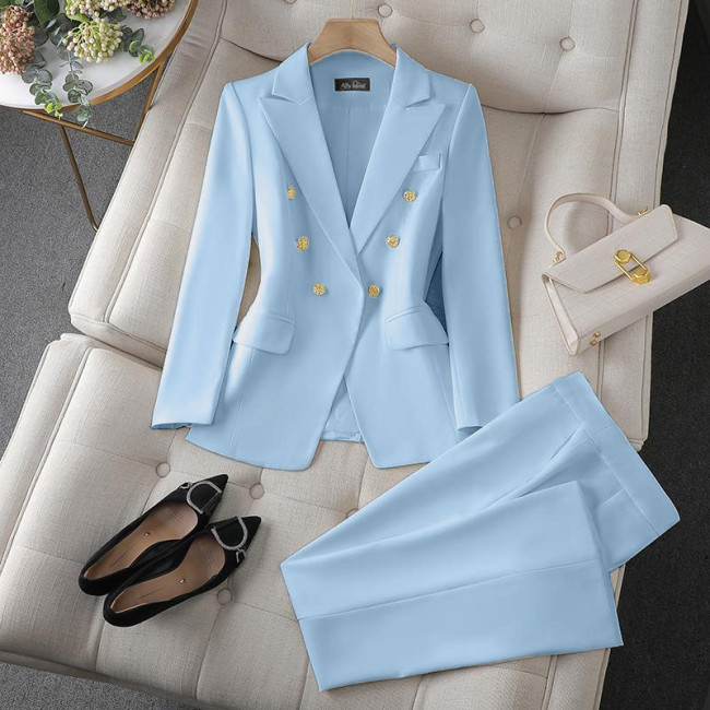 Chic Tailored Trousers Suit Set