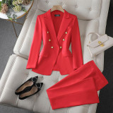 Chic Tailored Trousers Suit Set