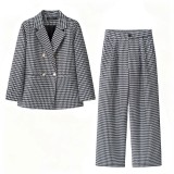 Pattern Printed Trousers Suit