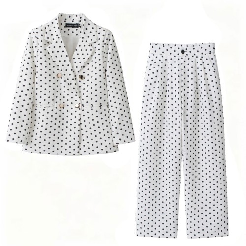 Pattern Printed Trousers Suit