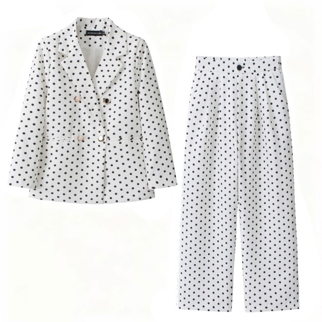 Pattern Printed Trousers Suit
