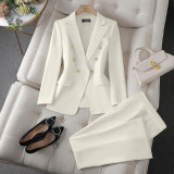 Chic Tailored Trousers Suit Set