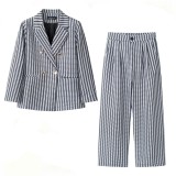 Pattern Printed Trousers Suit
