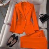 Chic Tailored Trousers Suit Set