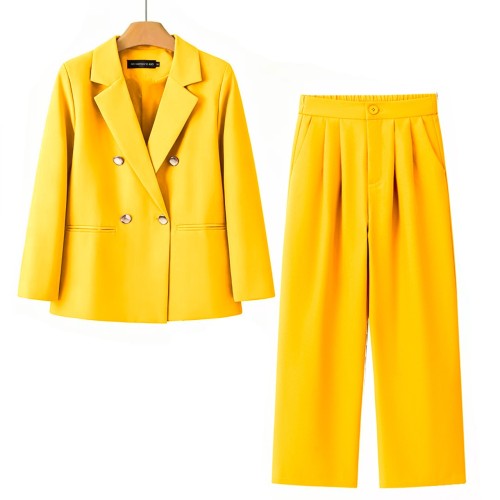 Chic Tailored Trousers Suit Set