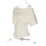 Sleek V-Neck Slim Fit Short Sleeve T-Shirt
