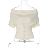 Sleek V-Neck Slim Fit Short Sleeve T-Shirt