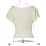 Sleek V-Neck Slim Fit Short Sleeve T-Shirt