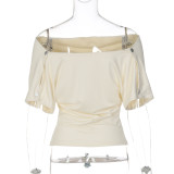 Sleek V-Neck Slim Fit Short Sleeve T-Shirt