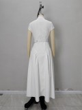 Single-Breasted Slim Fit Summer Dress