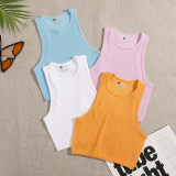 Quick-Dry Ribbed Sports Yoga Tank Top