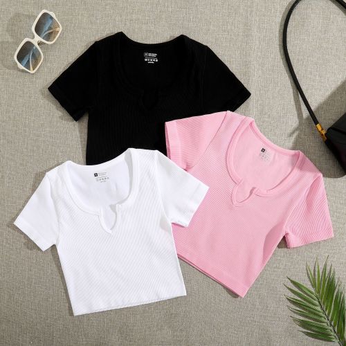Sexy Cropped Elastic Yoga Top