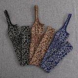 Leopard Print Halter Neck Bodysuit Jumpsuit