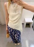 Polka Dot Top with Mid-Rise Sheer Polka Dot Pants