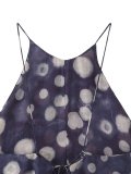 Polka Dot Top with Mid-Rise Sheer Polka Dot Pants