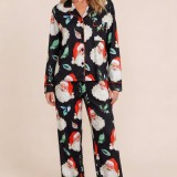hristmas-Themed Long Sleeve Top and Pants Set