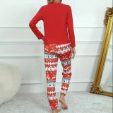 Women's Casual Pajamas Christmas Home Wear Two Piece Set Pajamas
