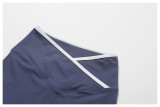 Color Block Sports Bra with Cross-Waist Flare Pants Yoga Set