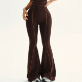 Fitted Sleeveless Bodysuit Yoga Outfit with Open Back Jumpsuit