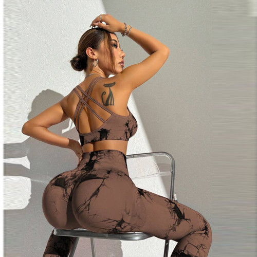 Tie-Dye Seamless Yoga Set