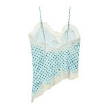 Lace-Trimmed Pot Sexy Lingerie-Inspired Camisole