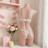 Polka Dot Lace Lingerie Set
