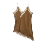Lace-Trimmed Sexy Lingerie-Inspired Camisole