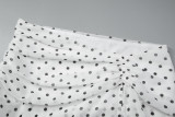Polka Dot Chiffon Loose Long Cardigan Dress Beach Cover-Up Set