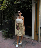 Bestselling Snake Print Straight Midi Skirt