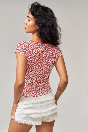 Cake Stack Hot Pants with Sexy Lace Trim
