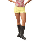 Cake Stack Hot Pants with Sexy Lace Trim
