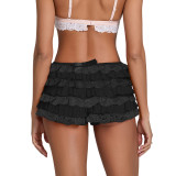 Comfortable Four-Layer Lace and Three-Layer Tulle Ruffled Cake Shorts
