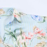 Floral Print Satin Shirt