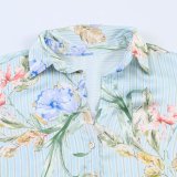 Floral Print Satin Shirt