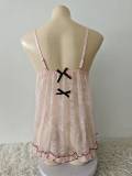 Lace Sensual Lingerie Cami with Sheer Nightgown