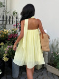 Elegant Backless Chiffon Dress