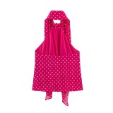 Polka Dot Layered Halter Neck Top