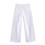 High-Waisted Stretch Wide-Leg Jeans