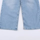 High-Waisted Stretch Wide-Leg Jeans
