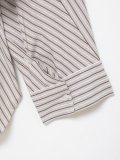 Loose Fit Striped Crepe Shirt