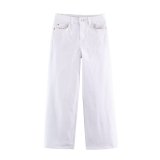 High-Waisted Stretch Wide-Leg Jeans