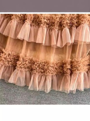 Fashionable Flared Tulle Skirt