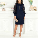 Exquisite Lace Midi Dress for Timeless Elegance