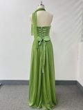 Backless Adjustable Cross-Strap A-Line Spaghetti Strap Dress