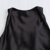Elegant Versatile Satin Midi Dress