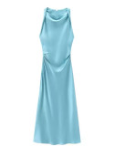Elegant Versatile Satin Midi Dress