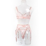 Sexy Sheer Push-Up Mesh Bra Set